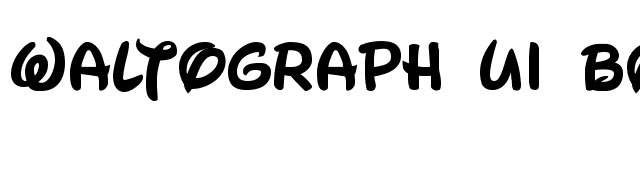 Waltograph UI Bold font preview