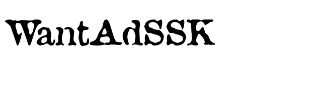 WantAdSSK font preview