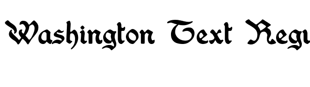 Washington Text Regular font preview