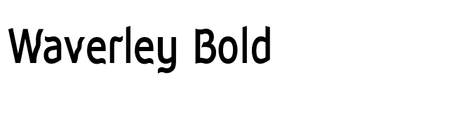 Waverley Bold font preview