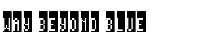 way-beyond-blue font preview
