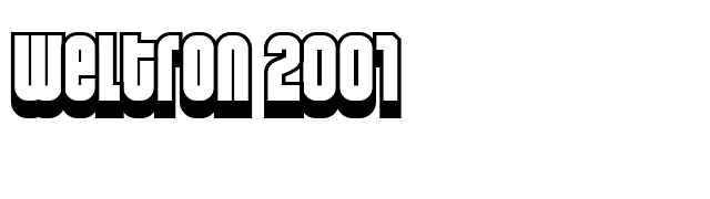 Weltron 2001 font preview