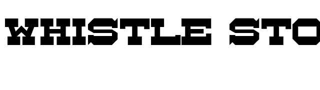 Whistle Stop JL font preview