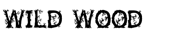 Wild Wood font preview