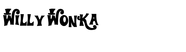 Willy Wonka font preview