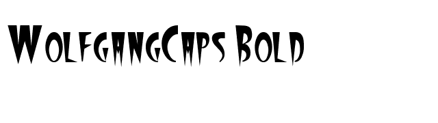 WolfgangCaps Bold font preview
