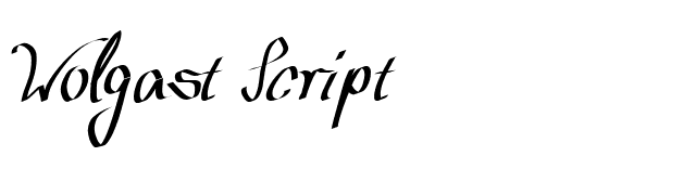 Wolgast Script font preview