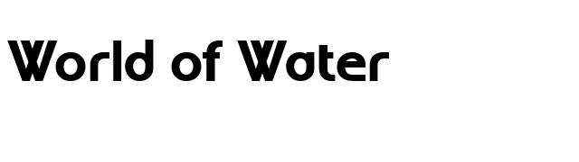 World of Water font preview