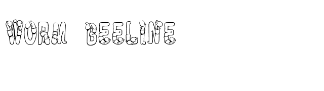 Worm Beeline font preview