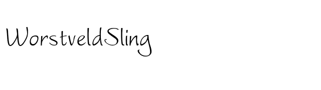WorstveldSling font preview