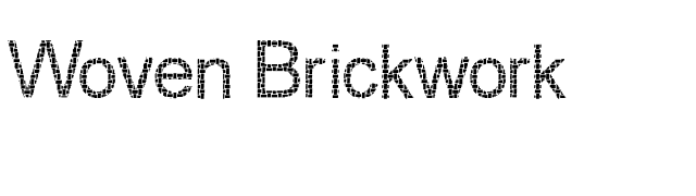 woven-brickwork font preview