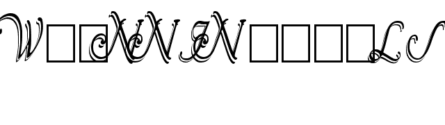 Wrenn Initials Shadowed Cond font preview