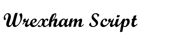 Wrexham Script font preview