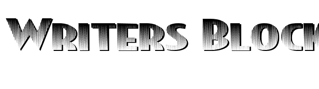 writers-block font preview