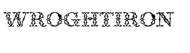 WroghtIron font preview