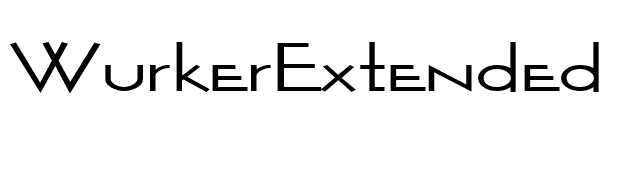 WurkerExtended font preview