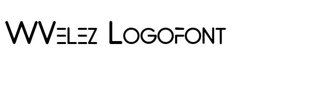 WVelez Logofont font preview