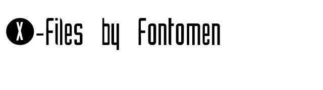 x-files-by-fontomen font preview