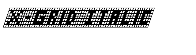 X-Grid Italic font preview