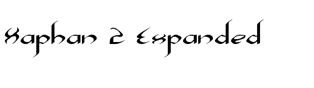 xaphan-2-expanded font preview