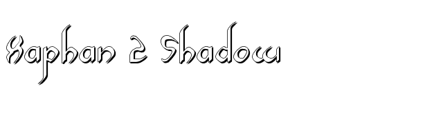 xaphan-2-shadow font preview