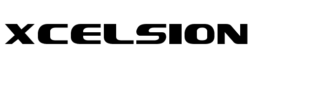 Xcelsion font preview