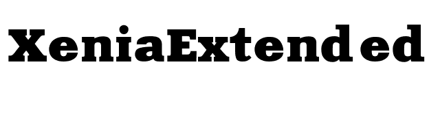 XeniaExtended font preview