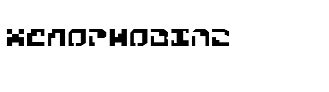 Xenophobia2 font preview