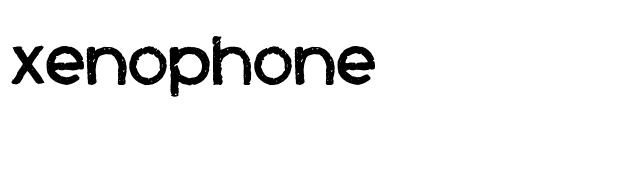 Xenophone font preview