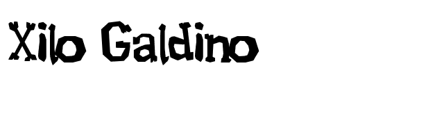Xilo Galdino font preview