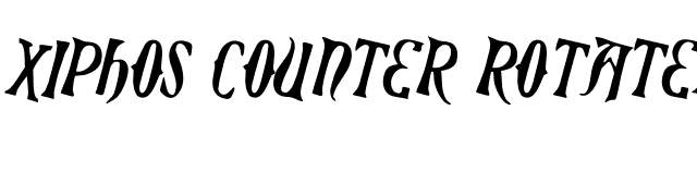 xiphos-counter-rotated font preview