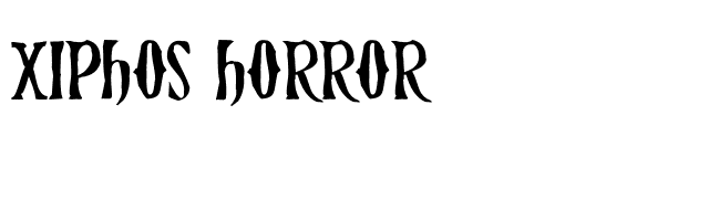 xiphos-horror font preview
