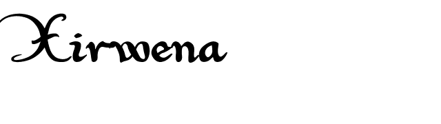 Xirwena font preview
