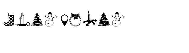 xmas-dings font preview