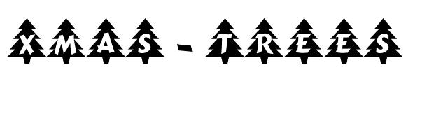 Xmas-Trees font preview