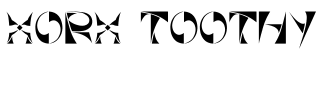 Xorx_Toothy Cyr font preview
