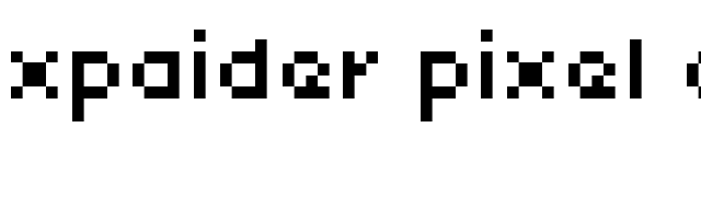xpaider pixel explosion 01 font preview