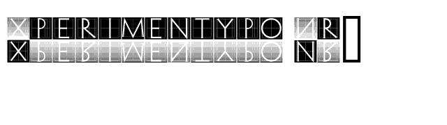 xperimentypo-nr1 font preview