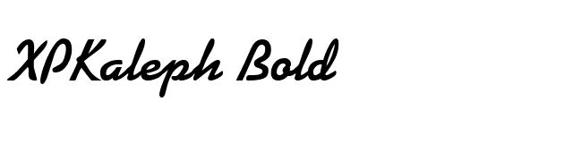 XPKaleph Bold font preview