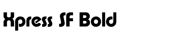 xpress-sf-bold font preview