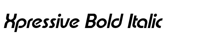 Xpressive Bold Italic font preview