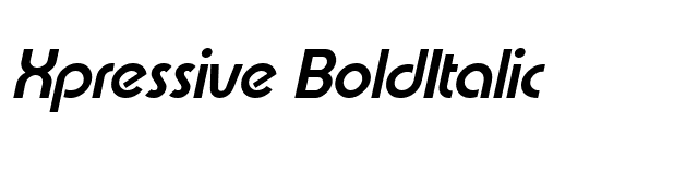xpressive-bolditalic font preview