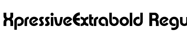 XpressiveExtrabold Regular font preview