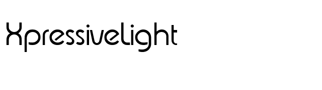 XpressiveLight font preview