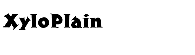 XyloPlain font preview