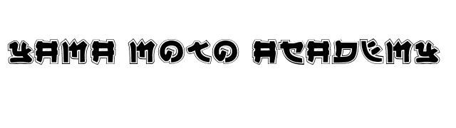 Yama Moto Academy font preview