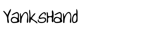 YanksHand font preview
