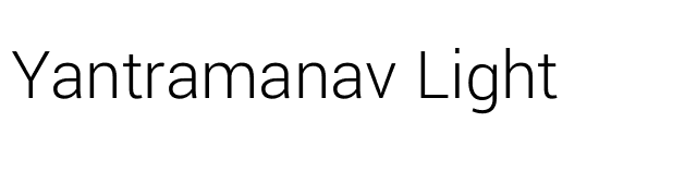 yantramanav-light font preview