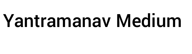 Yantramanav Medium font preview