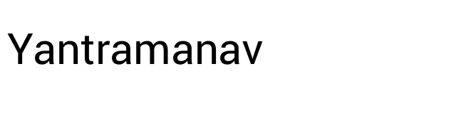 Yantramanav font preview